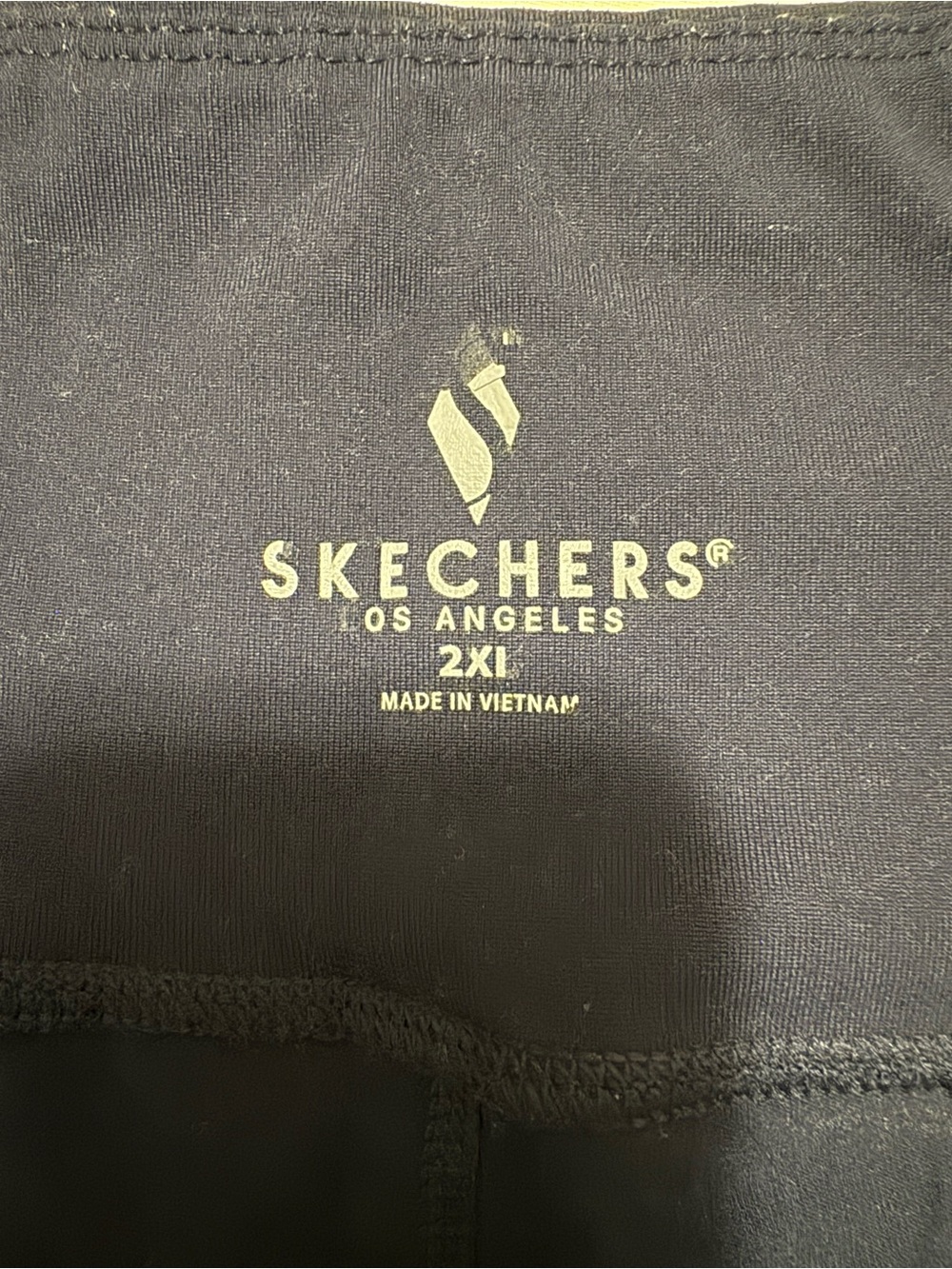 Skechers navy blue  Women's Capris with Logo Print